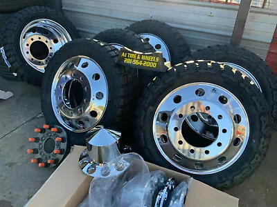 6 NEW 24 New Dually Wheels Classic Alcoa Style 10 Lug Rims With Caps Adapters  • $5900