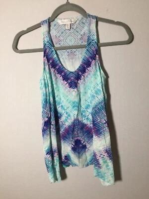 $16.54 • Buy Forever New Womens Tie Dye Patterned Cami Tank Top Singlet Size 6 Viscose