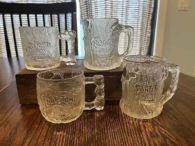 4 Vintage McDonalds Flintstones Glasses Mugs Cups Vintage 1993-MINT • $22.80