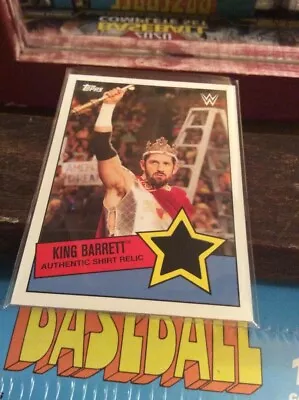 2015 WWE Topps Heritage King Barrett Authentic Shirt Relic NXT 2.0 • $5.50