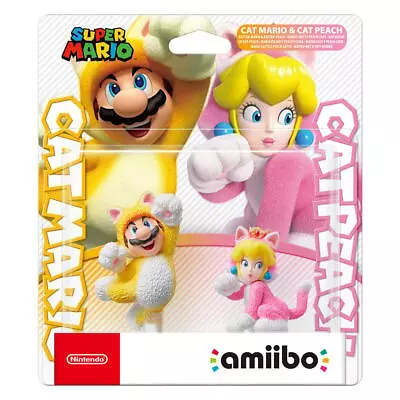 Nintendo Cat Mario And Cat Peach Amiibo Double Pack (Super Mario 3D World) • $48.95