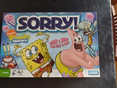 SpongeBob SquarePants SORRY Game 2008 Hasbro Parker Brothers Complete  • $19.99