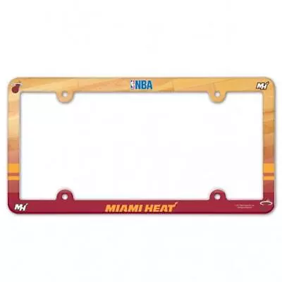 Miami Heat Plastic License Frame [NEW] NBA Tag Auto Car Plate Truck • $7.95