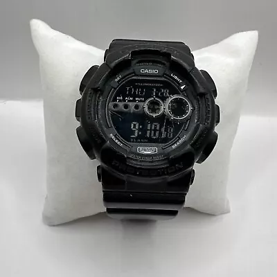 CASIO G-Shock GD-100 3263 Black Digital USED • $28