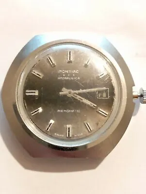 VINTAGE PONTIAC HYDRAULICA MEMOMATIC ETA 2783 Oversized SPACE Watch Compressor • $149.99