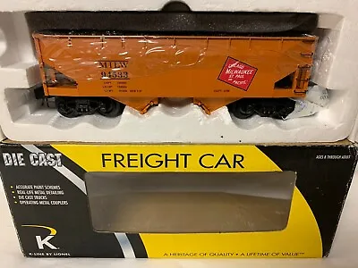 K-line By Lionel Die Cast Milwaukee Road 2 Bay Hopper & Real Coal Load O Scale • $64.99