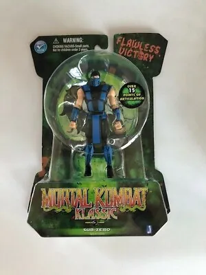 Mortal Combat Klassic Sub-Zero 4  Action Figure Jazwares Sub Zero New OOP • $49.99