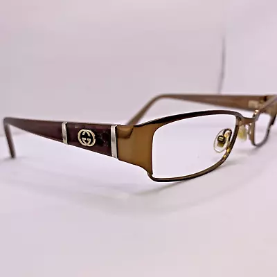 Gucci Authentic Eyeglasses Frame GG 291C MI2 52 [] 17 135 MM Bronze Brown Gold • $67.49