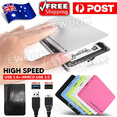 USB 3.0 Hard Drive 2.5  SATA HDD SSD External Slim Enclosure Case • $8.95