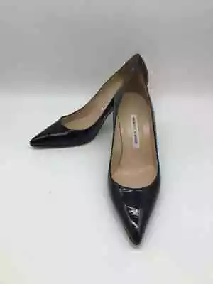 Pre-Owned Manolo Blahnik Navy Size 40 Pump Heels • $230.39