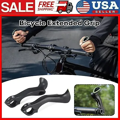 Ergonomic Design Bicycle Inner Bar Ends MTB Bike Handlebar Extender Cycle Parts • $16.96