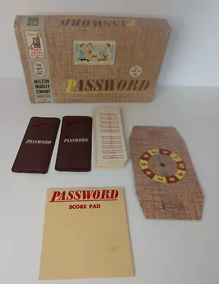 Vintage 1962 PASSWORD Board Game By Milton Bradley #4260 Complete • $12