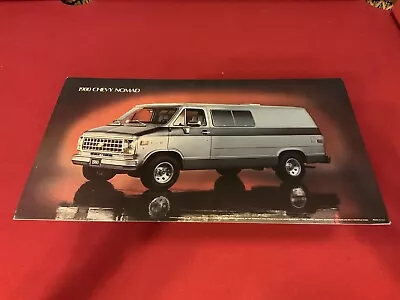 Vintage  Dealership Showroom Cardboard Poster 1980 Chevy Nomad Van • $100.57