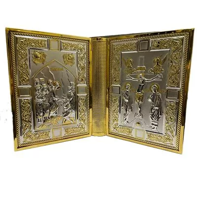 Gospel Holy Book Bible Ornate Metallic Cover Gold Plating High Quality Cover • $186.14