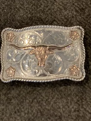 On Sale @@Vintage Chet Vogt Silver With 10k Gold Overlays Buckle • $600