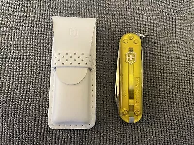 Victorinox Swiss Army Signature Tuscan Sun Yellow With Leather White Pouch • $39