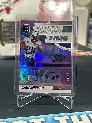 Chris Johnson 2022 Donruss Elite Etched In Time Auto /49 Autograph! Titans! • $0.99