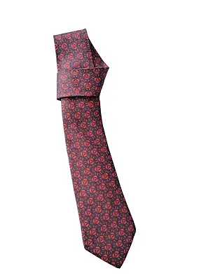 Hermes Paris 7355 PA Tangled Chains Men's Necktie Red Tie 100% Silk France Made • $70.22