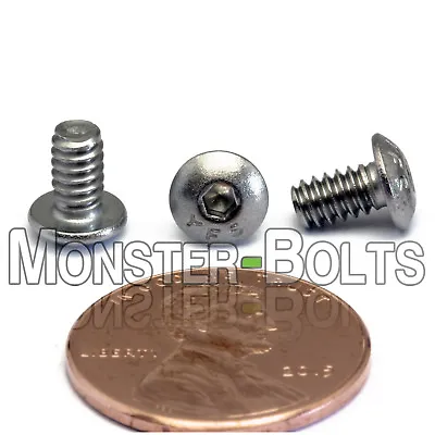 #6-32 X 1/4  Stainless Steel Button Head Socket Cap Screws Coarse SAE 18-8 A2 • $4.61