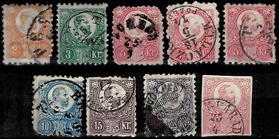 Hungary 1871 Used Complete Stamps Set ☀ Michel €260+ • $34.50