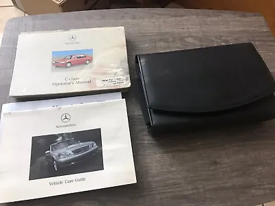 Mercedes Benz C Class W202 Owners Manual Set With Leather Case C230 C240 • $22.49