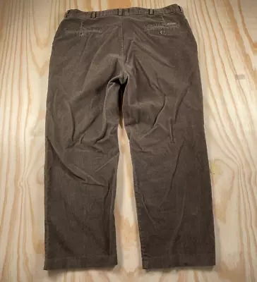 VTG Straight Leg Corduroy Pants 39 X 27 (42/29 Tag) Brown Skater Ska Y2K • $24