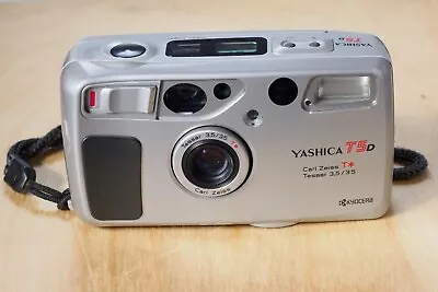 Yashica T5D Point & Shoot Camera - Carl Zeiss T* 35mm 3.5 Lens - See Description • £215