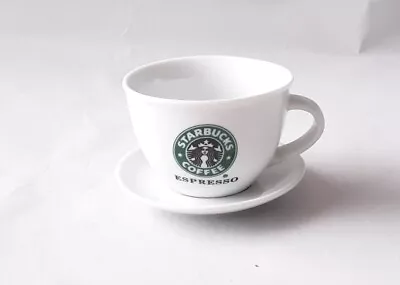 Starbucks Small Espresso Cup & Saucer Set 4.5cm Tall Cup 2010 HTF Mermaid  • £11.85