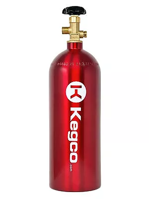 Kegco 5 Lb. Aluminum Co2 Tank With Electric Red Epoxy Finish For Kegerator • $84