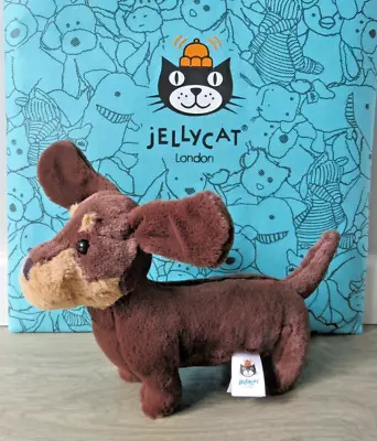 Jellycat I Am Otto Sausage Dog Dachshund Small Plush Soft Toy 8'' Excellent Cute • £13.99