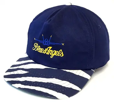 Vintage Blue Angels Pilot Air Show SnapBack Hat Baseball Cap - One Size • $24.99