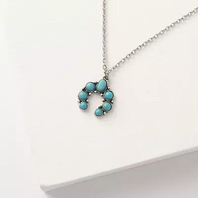 Plunder Design Fashion Jewelry Lucie Turquoise Pendant Stainless Steel Necklace • $31.91