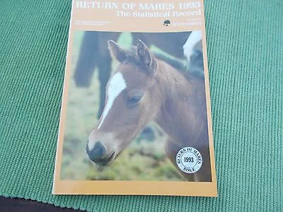 The Statistical Record 1993 - Return Of Mares Supplement - Reduced • $14.18