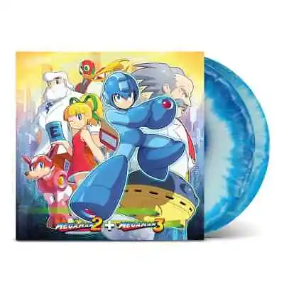 Ltd Mega Buster Blue Vinyl 2LP Mega Man 2 & 3 Original Soundtrack Like Moonshake • $55.20