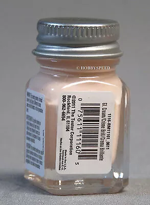 TESTORS PAINT GLOSS CREAM ENAMEL 1/4oz JAR 7.4ml Plastic Model Car TES1116 NEW • $6.94