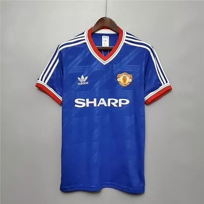 Robson Vintage Football Shirt Man Utd 1986/88 Third Retro Jersey Adults**/ • £33.55