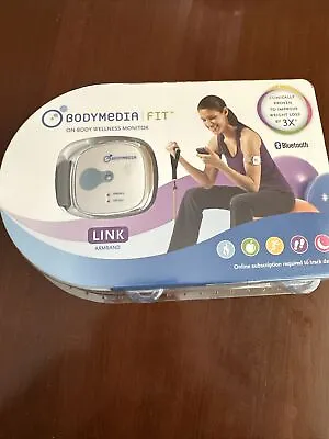 BodyMedia Fit Link Armband Bluetooth Fitness Tracker Weight Control NEW IN BOX • $15