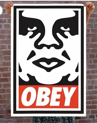 SHEPARD FAIREY Signed Obey Icon Andre Giant XL Poster 24 X 36 Official Wall Art • £88