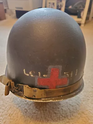 M1 FSFB Navy Helmet Pharmisist Mate LCI(L) 511 Juno Beach Landings D-Day • $2475