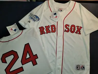 11110 Majestic Boston Red Sox MANNY RAMIREZ 2004 World Series Baseball JERSEY • $119.99