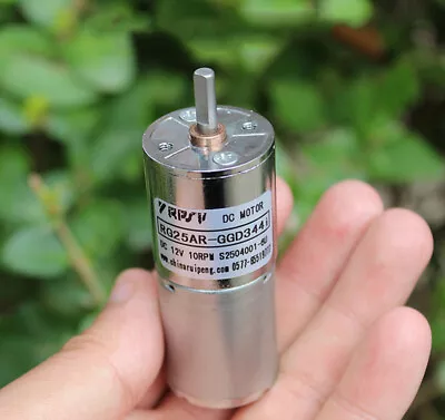 DC 5V 9V 12V 10RPM Slow Speed Mini 25mm Electric Metal Gear Motor Large Torque • $8.99