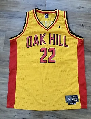 Men’s Jordan +tag 22 Oak Hill C. Anthony 2002 Yellow Sleeveless Jersey Size Xl • $52.49