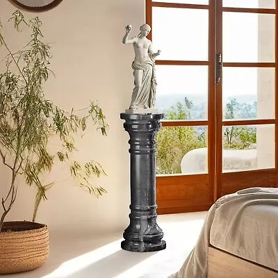 Charcoal (black) 31 In Marble Column Frt-nr • $685.50