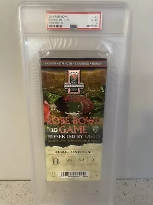 PSA 2014 Rose Bowl Game Full Ticket Michigan State 24 Stanford 20 -Spartans 13-1 • $75