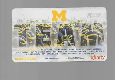 Michigan Wolverines Football 2017 Magnetic Schedule • $4