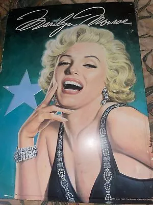 Vintage Estate Of Marilyn Monroe Signature Stars Metal Poster Picture E.WEHDER • $22