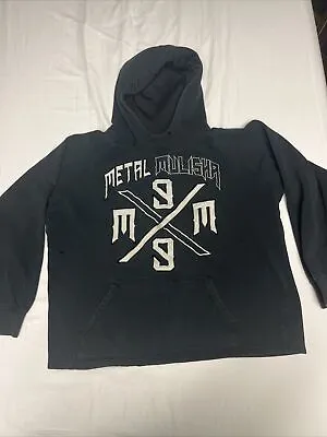 Vintage Y2K Metal Mulisha Full Zip Hoodie Men's M World Domination Black Grunge • $11.99