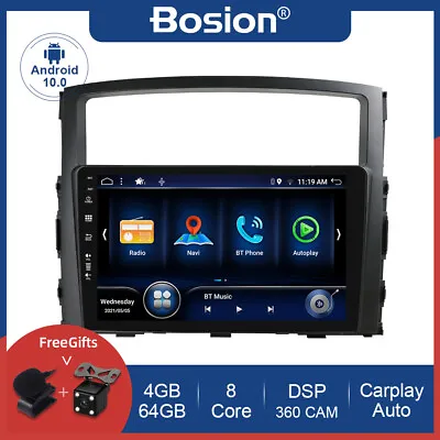 $257.36 • Buy Car Radio For Mitsubishi Pajero 09-16 Android 10 GPS 4G+64G USB CarPlay WIFI DSP