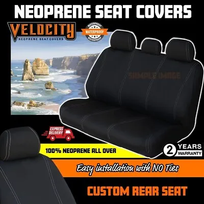 $159.90 • Buy Velocity Rear Neoprene Seat Covers For Mitsubishi Triton MQ MR GLX GLS 2015-On