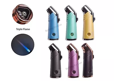 TESLA® Coil Lighters Mini Triple Flame Butane Refillable Torch Lighter • $15.95